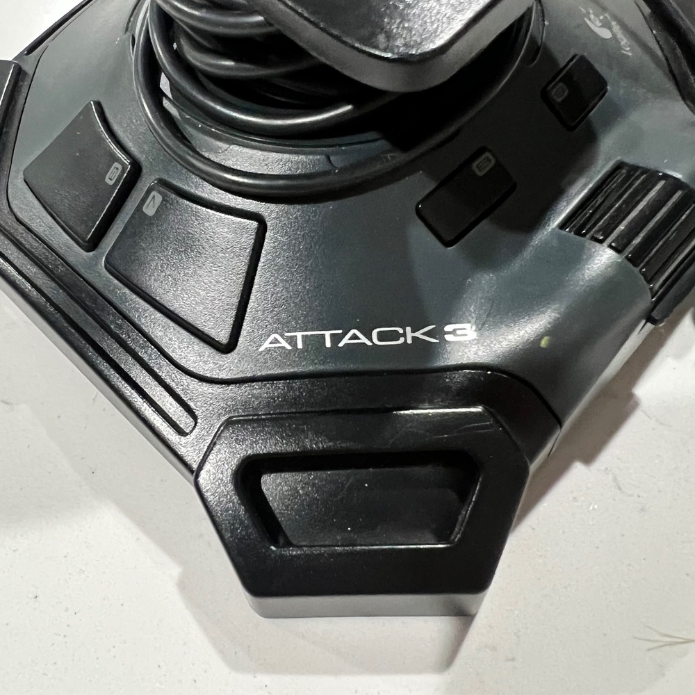 Logitech Attack 3 Wired USB Joystick Controller PC Mac J-UJ18 11 Buttons Black